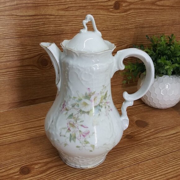 Vintage Flowered porcelain teapot GT 43091361 - Picture 3 of 9